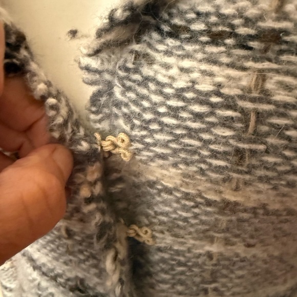 NWOT Banana Republic Women XS/S Wool Angora Rabbit Hair Fringe Cardigan Jacket - Picture 6 of 8